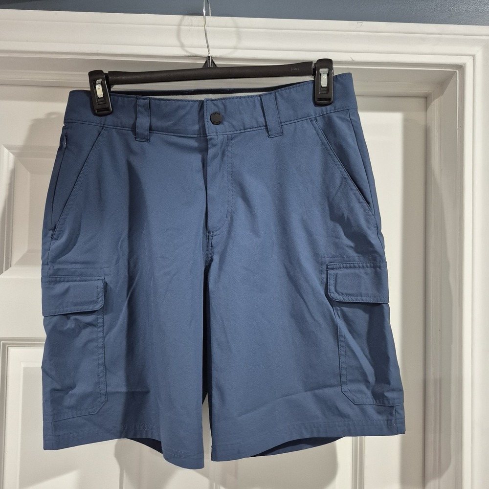 Orvis Cargo Shorts Mens 32 Blue Hiking Utility Lightweight Performance Travel